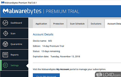 Scan category - Screenshot of Malwarebytes Premium