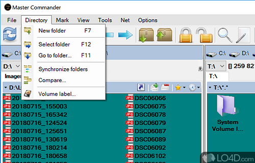 Encrypt and archive files, view info about your network and create ISO images - Screenshot of Master Commander