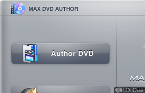 User interface - Screenshot of Max DVD Author