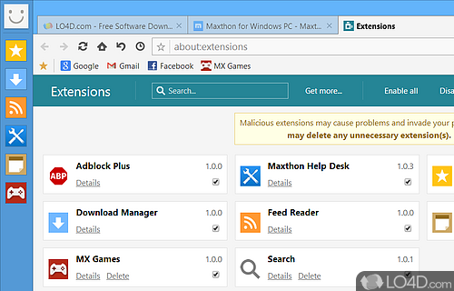 A reliable web browser - Screenshot of Maxthon Cloud Browser