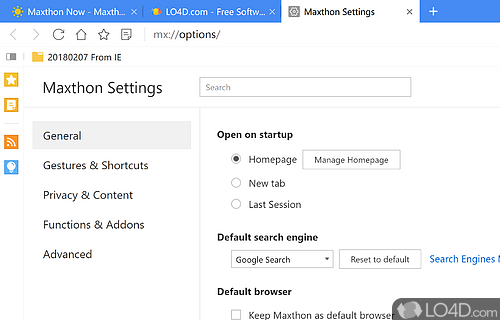 Maxthon Portable Screenshot