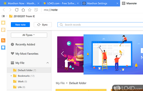 Maxthon Browser - Screenshot of Maxthon Portable