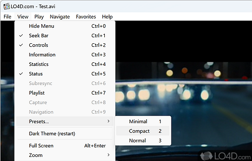 Create and manage playlists - Screenshot of Media Player Classic - Home Cinema