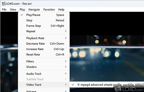 Supports a large variety of formats - Screenshot of Media Player Classic - Home Cinema