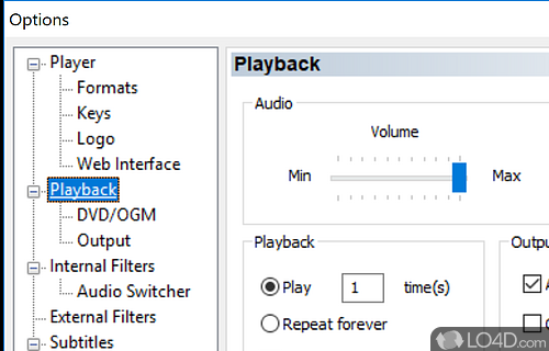 Wide range of features - Screenshot of Media Player Classic