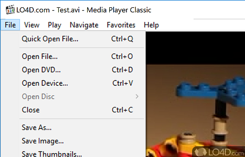 Simplest and easiest-to-use - Screenshot of Media Player Classic