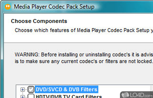 Screenshot of Media Player Codec Pack - Codec pack for video and audio playback in player and make sure enjoy multimedia files at their best quality