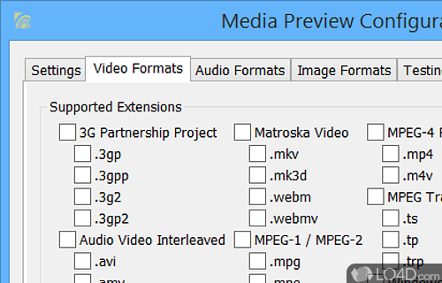 Thumbnail support for all video types - Screenshot of Media Preview