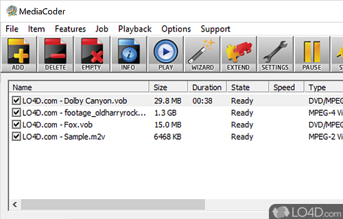 Convert movie files between many formats - Screenshot of MediaCoder