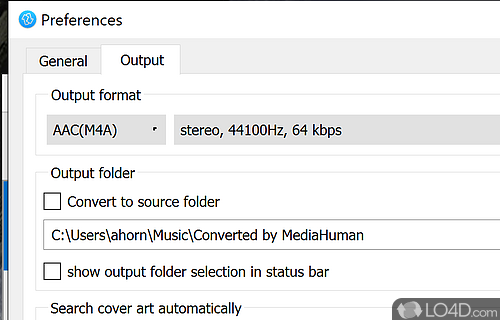 mediahuman audio converter missing album art