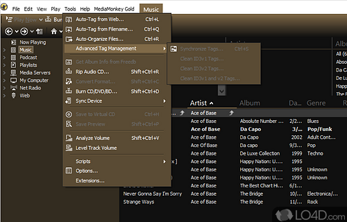 Free audio and video manager and jukebox for serious music collectors - Screenshot of MediaMonkey