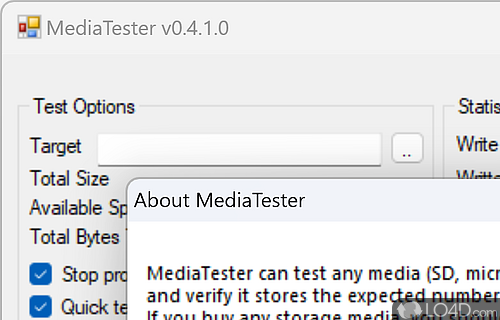 MediaTester Screenshot