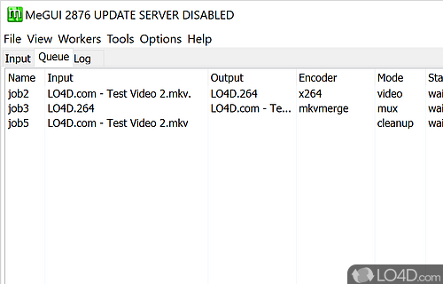 Convert video files or rip DVD - Screenshot of MeGUI
