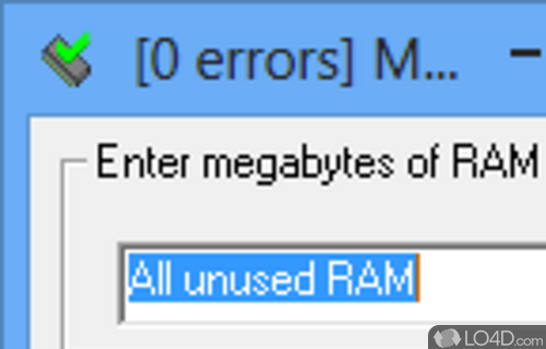 Screenshot of MemTest - Powerful RAM testing tool that can easily evaluate the reliability of RAM memory by checking data storage