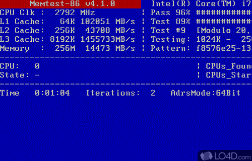 Memtest86 Screenshot