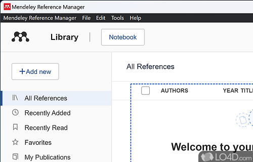 Free reference manager and research management tool for PC - Screenshot of Mendeley Reference Manager