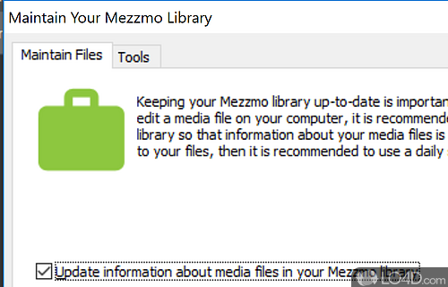 User interface - Screenshot of Mezzmo