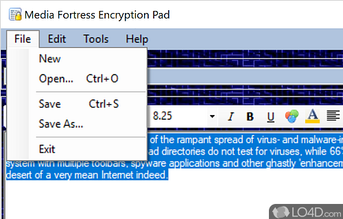 MF Encryption Pad Screenshot