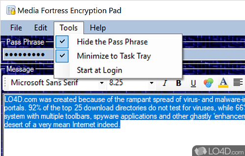 MF Encryption Pad screenshot