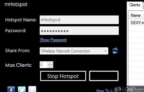 mHotspot Screenshot