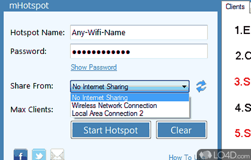 mHotspot Screenshot