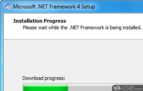 Screenshot of Microsoft .NET Framework 5 - Microsoft's programming infrastructure for developing
