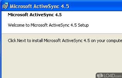 Microsoft ActiveSync Screenshot