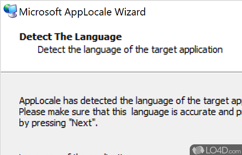 Microsoft AppLocale Screenshot