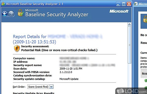 Microsoft Baseline Security Analyzer Screenshot