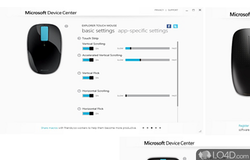 Screenshot of Microsoft Device Center x32 - User interface