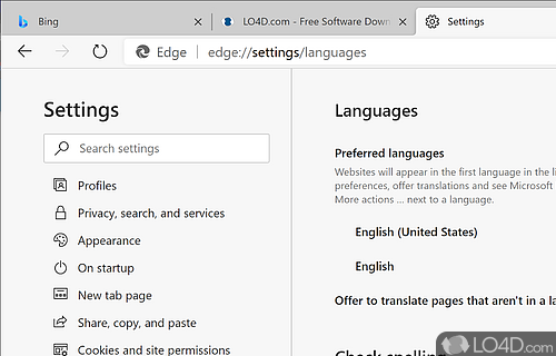 Same Edge look with entirely different inner workings - Screenshot of Microsoft Edge