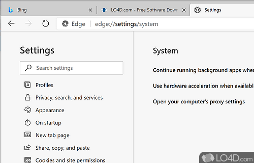 A revamped, faster Microsoft browser for surfing - Screenshot of Microsoft Edge