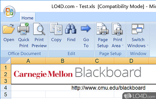 Freeware for accessing Excel spreadsheets - Screenshot of Microsoft Excel Viewer