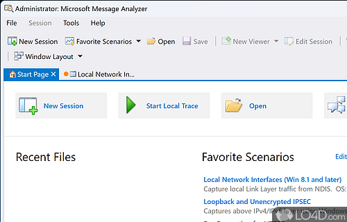Comes with an appealing and user-friendly interface - Screenshot of Microsoft Message Analyzer