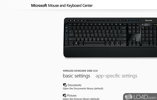 Microsoft Mouse and Keyboard Center Screenshot