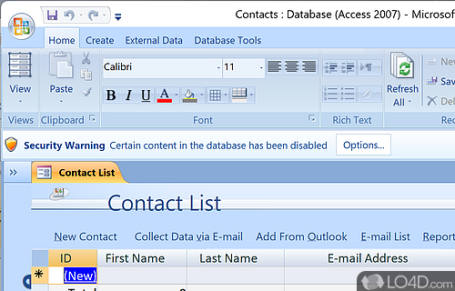 Office 2007 - Screenshot of Microsoft Office 2007