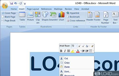 Microsoft Office - Screenshot of Microsoft Office 2007