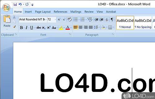 You can use Excel,Word, Access, Outlook, PowerPoint and others - Screenshot of Microsoft Office 2007