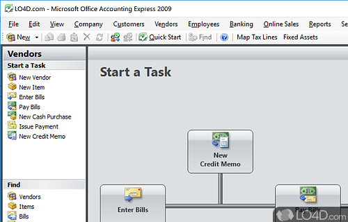 Microsoft Office Accounting Express Screenshot