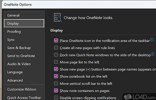Usability - Screenshot of Microsoft OneNote