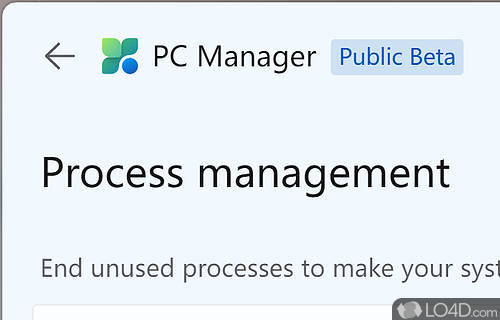 Microsoft's PC optimizer program - Screenshot of Microsoft PC Manager