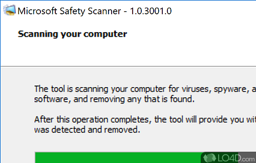 Microsoft Safety Scanner Screenshot