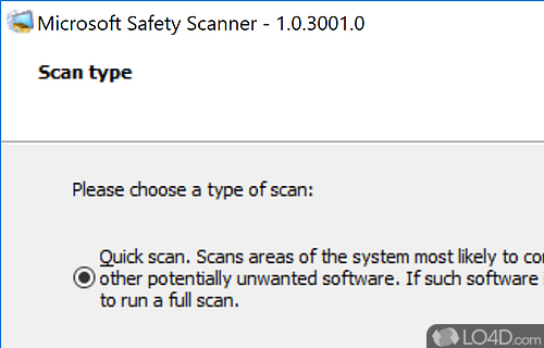 Microsoft Safety Scanner Screenshot