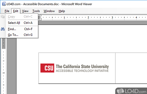 Microsoft Word Viewer Screenshot