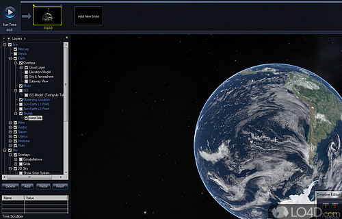 Screenshot of Microsoft WorldWide Telescope - Look at stars, planets and anywhere (almost) in space