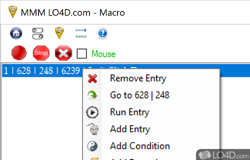 Create automate actions for mouse clicks - Screenshot of Mini Mouse Macro