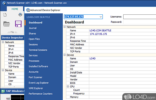 MiTeC Network Scanner Screenshot