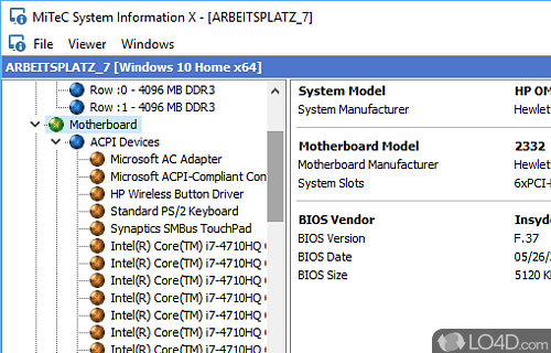MiTeC System Information X screenshot