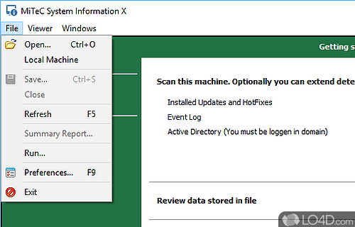 Inspect system's configuration, view hardware and software components, and generate detailed reports - Screenshot of MiTeC System Information X