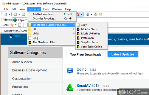 MixBrowser screenshot